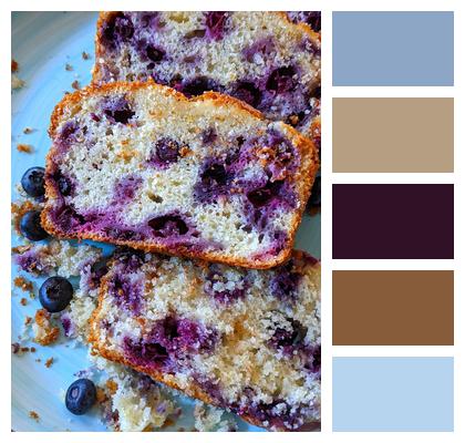 Bread Blueberry Bread Pastry Image